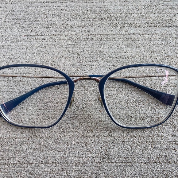 NEW Ray-Ban RX6466 3101 Blue Silver Eyeglasses Frame 49□19 140 w/ Case - Picture 2 of 9